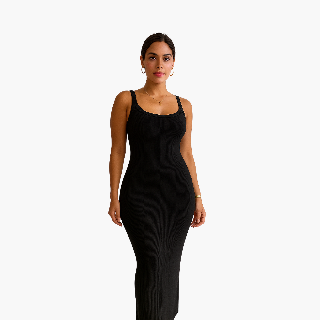 PRISMÉ Maxikleid figurbetont Black