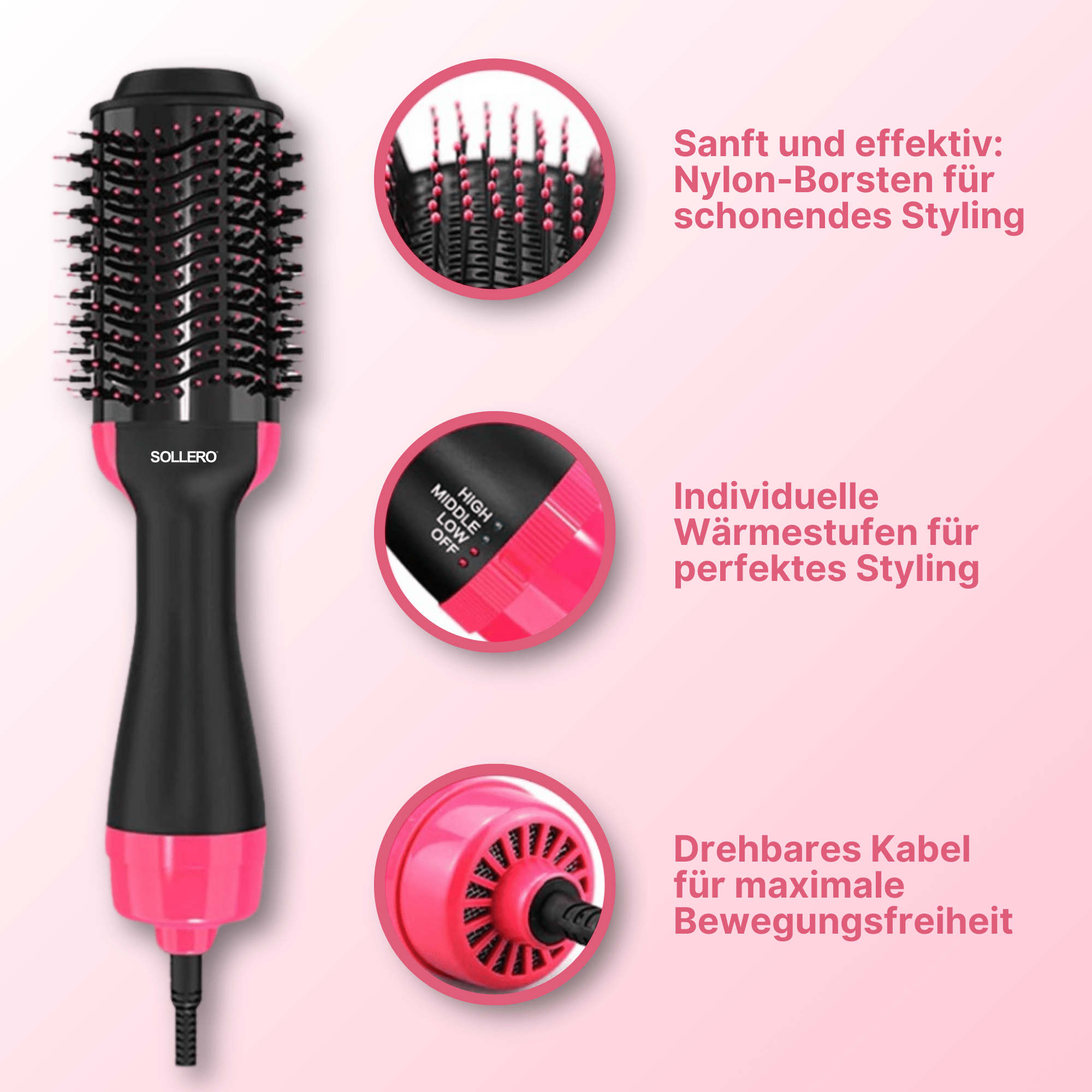 Warmluftbürste - Sollero Beauty